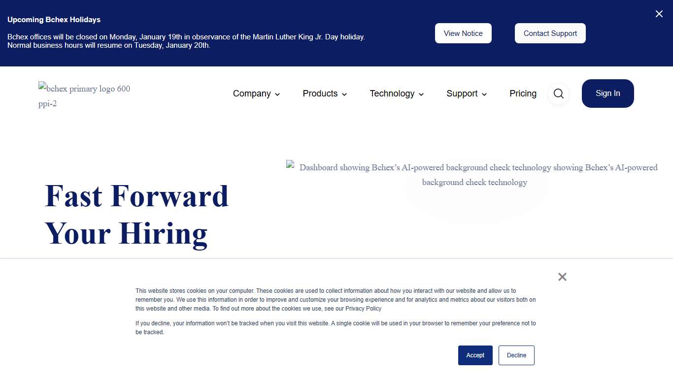 AI Background Checks Fast & Accurate | Bchex